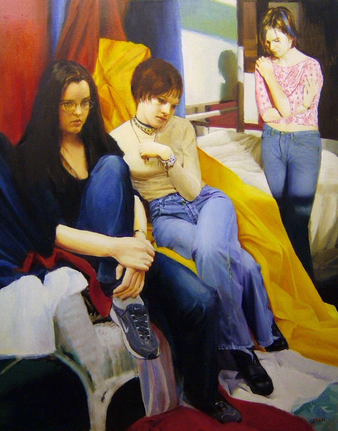 'Three Women' by artist Stuart Sim